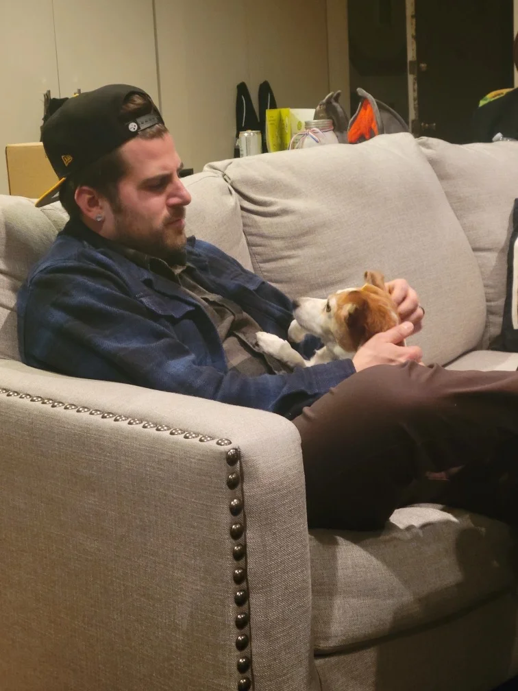 Mark and Joey having a moment